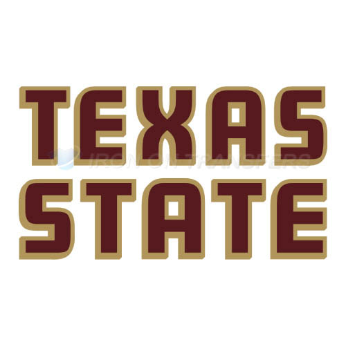 Texas State Bobcats Logo T-shirts Iron On Transfers N6554 - Click Image to Close